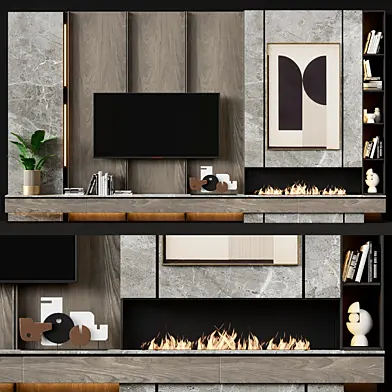 TV wall modern 83