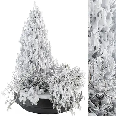 Outdoor Plants Snowy Garden - Set 351V