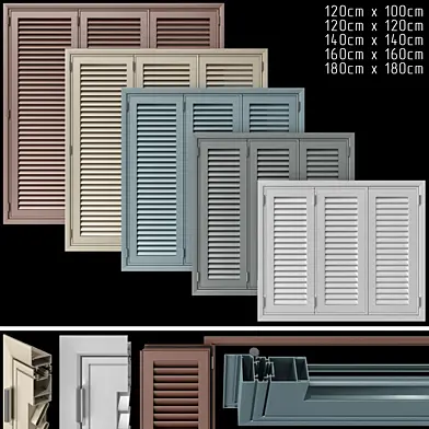 Ставни и система ставней для окон и дверей /  Shutter blind system for windows and doors