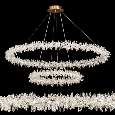 crystal pendant chandelier Lorenza double