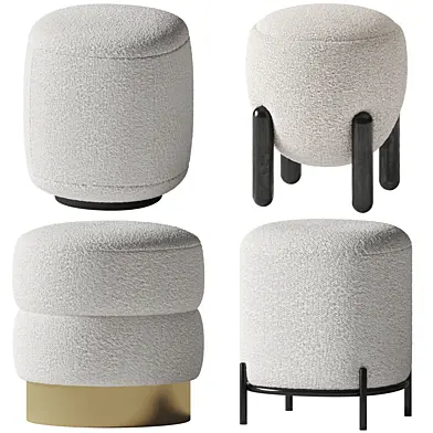 Boucle poufs set