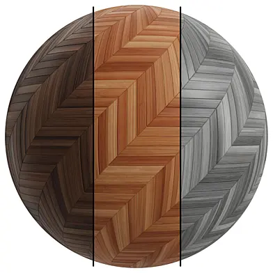 FB164 Oak Wood Parquet Set | 3 Mat | 4k | Seamless
