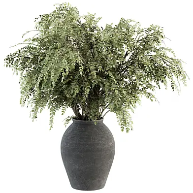 Bouquet - Green Branch in Concrete vase 90