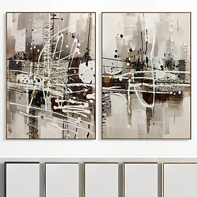 Plaster Two Photo Frame E-47
