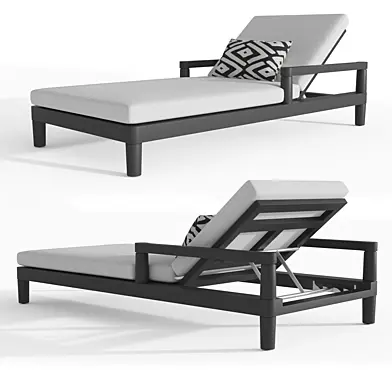 RH MIRAMAR ALUMINUM CHAISE