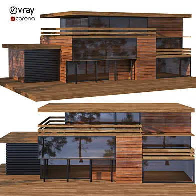 Modern wooden house