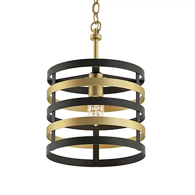 Gold Stripes Chandelier