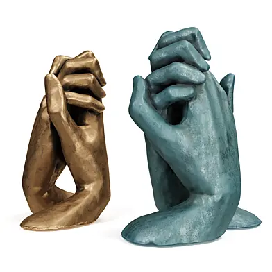 Holding hands sculpture