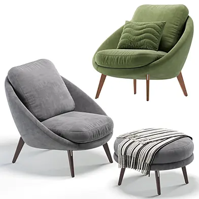 Armchair Lido by Minotti 6 Colors Version/Кресло Лидо