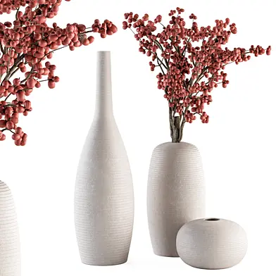 Bouquet - Berry Branch in Concrete vase 91