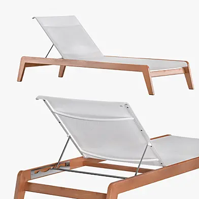 PACIFIC STACKING SUNLOUNGE TEAK NATURAL