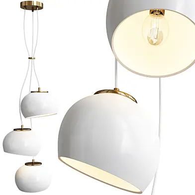 Soft ceramic cluster chandelier