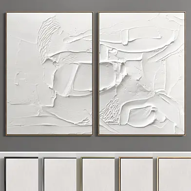 Plaster Two Photo Frame E-78