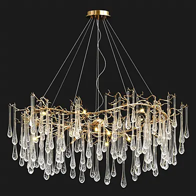 Serip Big AQUA Chandelier