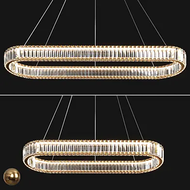 Modern Crystal Long Chandelier