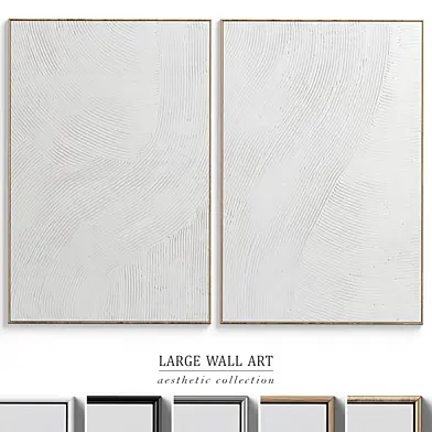 Abstract Textural Plaster Wall Art C-400