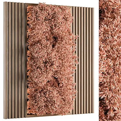 Pink Vertical Garden Metal Frame - Wall Decor 44