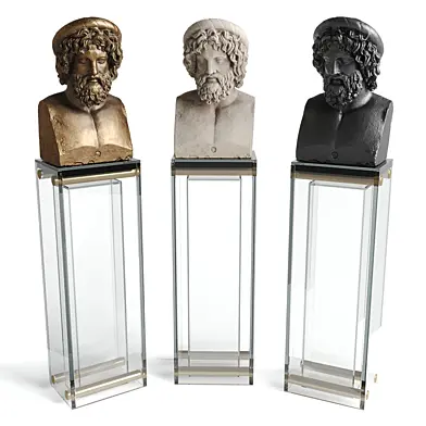 Asclepios bust sculpture