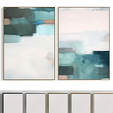 Plaster Two Photo Frame E-98