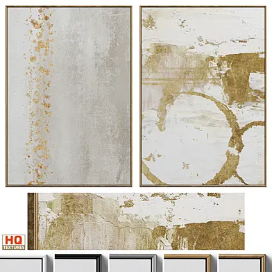 Abstract Neutral Wall Art C-407