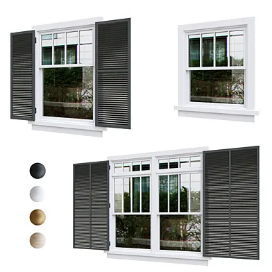 Экстерьерные окна (оптимизированные) v.09 / Exterior windows (optimized) v.09