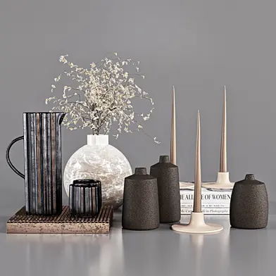 Decorative Set 10 - Brown Set with Branches