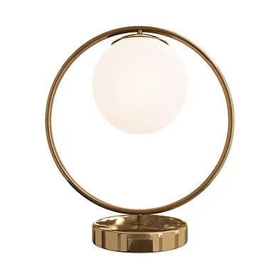 KLOWARE2 Dimmable Table Lamp Round Bedside Desk Night Light
