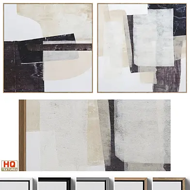 Large Textural Abstract Neutral Wall Art C-427