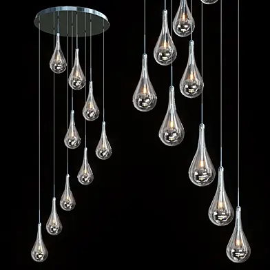 Larmes Square Multi-Light Pendant