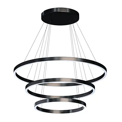 Cerchio LED 3-Tier Chandelier