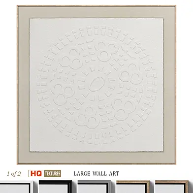Mid-Century Abstract Textural Wall Art C-441