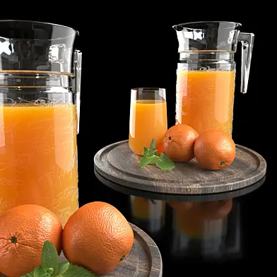Апельсиновый сок с апельсинами