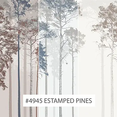 Creativille | Wallpapers | 4945 Estamped Pines