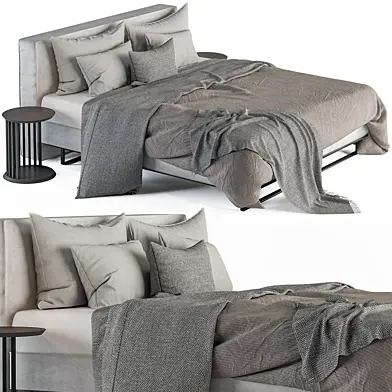 Bed Set 14 - White and Beige