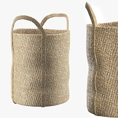 laundry jute basket natural