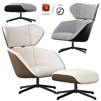 Camila Armchair And Pouf
