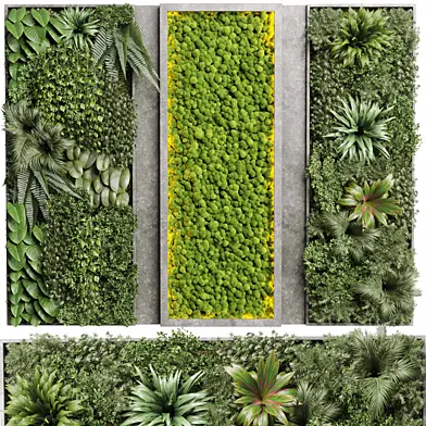 Concrete frame Vertical plant and moss garden wall decor box 23