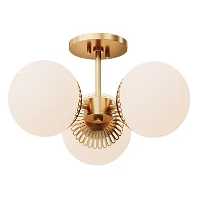 Люстра   DEWDROP GLOBE SEMI-FLUSH CEILING LIGHT SKU FM18137 AB       светильник