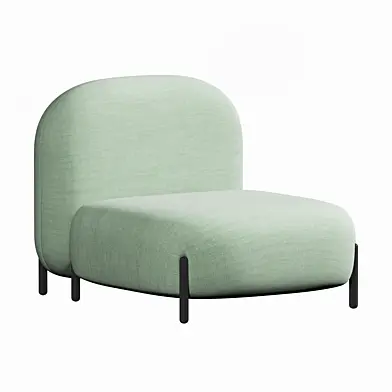 BALLOON Sectional fabric armchair