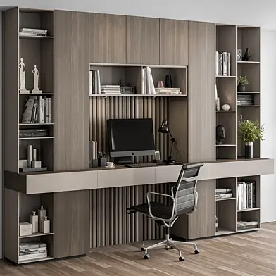 Home Office Desk and Library Set - Office Furniture 321