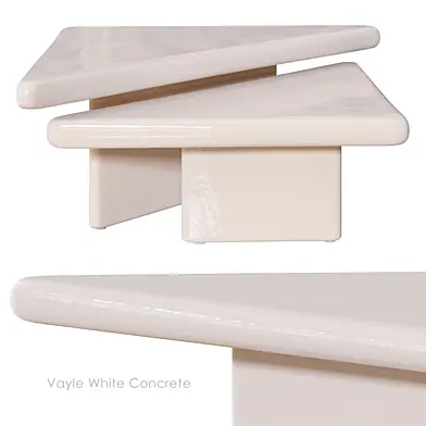 Vayle White Concrete Кофейный столик от CB2