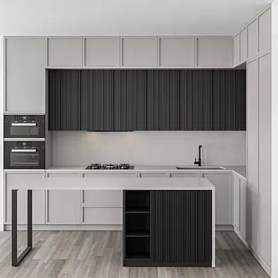 Kitchen Modern - Gray and White Cabinets 98