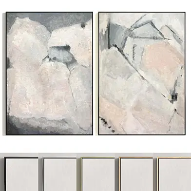 Plaster Two Photo Frame R-215