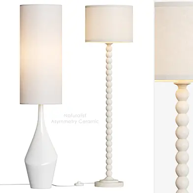 Naturalist Asymmetry Ceramic Торшер West Elm