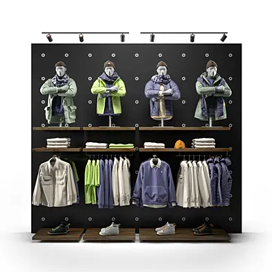 Clothes shop outdoor clothing 01