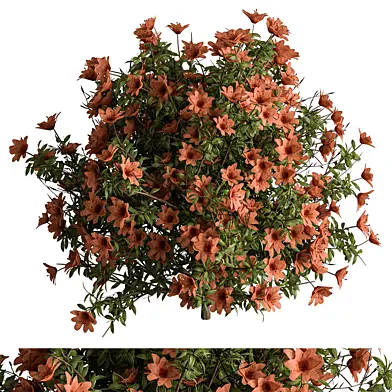 Bush Creeper Purple Flower - Bush Set 85