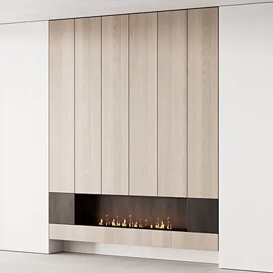 160 fireplace decorative wall kit 06 minimal wood metal 00