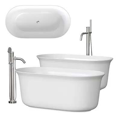 Freestanding bathtub Artceram PETITE with faucets