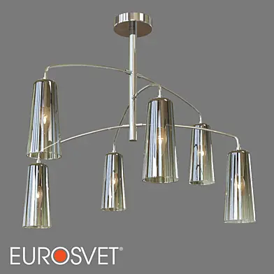 ОМ Потолочная люстра Eurosvet 70137/6 хром Omber