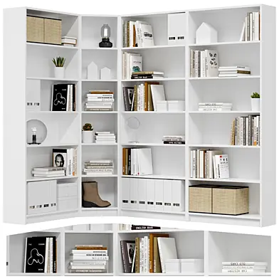 IKEA - BILLY БИЛЛИ Книжный шкаф с декором